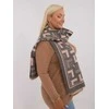 Wool Fashion Italia Šalikas-AT-SZ-23158.32-pilka-rožinė