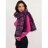 Wool Fashion Italia Šalikas-AT-SZ-23158.32-tamsiai mėlyna