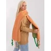 Wool Fashion Italia Šalikas-AT-SZ-2316.10P-šviesiai oranžinis