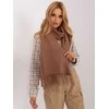 Wool Fashion Italia Šalikas-AT-SZ-23185.62P-rudas