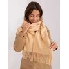 Wool Fashion Italia Šalikas-AT-SZ-23185.62P-smėlio spalvos