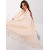 Wool Fashion Italia Šalikas-AT-SZ-23185.62P-šviesiai smėlio spalvos