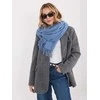Wool Fashion Italia Šalikas- AT-SZ-23185.73P-pilka-mėlyna
