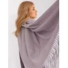Wool Fashion Italia Šalikas-AT-SZ-23185.73P-šviesiai violetinis