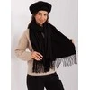 Wool Fashion Italia Šalikas-AT-SZ-23185.90P-juodas