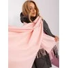 Wool Fashion Italia Šalikas-AT-SZ-23185.90P-šviesiai rožinis