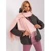 Wool Fashion Italia Šalikas-AT-SZ-23185.90P-šviesiai rožinis