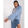 Wool Fashion Italia Striukė moterims-AT-KR-2359.96P-pilka-mėlyna