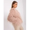 Wool Fashion Italia Striukė moterims-AT-KR-2359.96P-szaro-rožinė