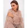 Wool Fashion Italia Striukė moterims-AT-KR-2359.96P-szaro-rožinė