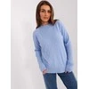 Wool Fashion Italia Megztinis-AT-SW-2326.37X-šviesiai mėlynas