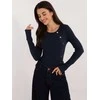 Wool Fashion Italia Megztinis-AT-SW-2332-2,65 tamsiai mėlynas