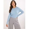 Wool Fashion Italia Megztinis-AT-SW-2338-2.00-šviesiai mėlynas