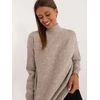 Wool Fashion Italia Sweter-AT-SW-2339.54-ciemny bezowy