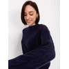 Wool Fashion Italia Megztinis-AT-SW-2340.80 - tamsiai mėlynas