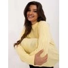 Wool Fashion Italia Megztinis-AT-SW-2343.88-šviesiai geltonas