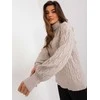 Wool Fashion Italia Megztinis-AT-SW-2348.07-smėlio spalvos
