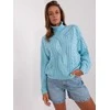 Wool Fashion Italia Megztinis-AT-SW-2350.91P-šviesiai mėlynas