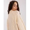 Wool Fashion Italia Megztinis-AT-SW-2355-2.12P-šviesiai smėlio spalvos