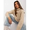 Wool Fashion Italia Megztinis-AT-SW-2355-2.12P-smėlio spalvos