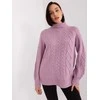 Wool Fashion Italia Megztinis - AT-SW-2355-2.19P - šviesiai violetinis