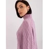 Wool Fashion Italia Megztinis - AT-SW-2355-2.19P - šviesiai violetinis