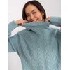 Wool Fashion Italia Megztinis-AT-SW-2355-2,30X-tamsiai mėtų