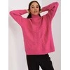 Wool Fashion Italia Megztinis-AT-SW-2355-2.30X-tamsiai rožinis