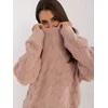Wool Fashion Italia Megztinis-AT-SW-2361.61-tamsiai rožinis