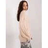 Wool Fashion Italia Megztinis-AT-SW-2363-2,30-šviesiai smėlio spalvos
