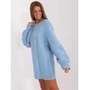 Wool Fashion Italia Megztinis-AT-SW-2367-2.64P-šviesiai mėlynas