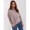 Wool Fashion Italia Megztinis-AT-SW-2368.36X-tamsiai smėlio spalvos