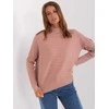 Wool Fashion Italia Megztinis-AT-SW-2368.36X-tamsiai rožinis