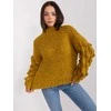 Wool Fashion Italia Megztinis-AT-SW-2382.97P-alyvuogių