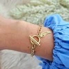 Eu Sandelis Auksinė riešo apyrankė su 14k auksu BST1440