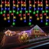 Eu Sandelis Balta varveklių tipo lauko lempučių girlianda , su spalvotomis lemputėmis 500 LED, LAMP07MULTI