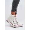 Baltos odos Cross Jeans batai su platforma