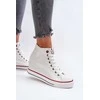 Baltos odos Cross Jeans batai su platforma