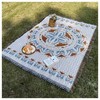 Eu Sandelis BOHO antklodė, pinta dvipusė lovatiesė su kutais 130x180cm KOC15WZ3