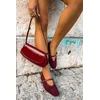 Boto Bordo spalvos stilingi elegantiški bateliai