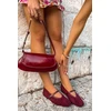 Boto Bordo spalvos stilingi elegantiški bateliai