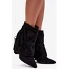 Boto Moteriški juodi aulinukai su kutais