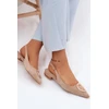 Boto Moteriški smėlio spalvos elegantiški bateliai