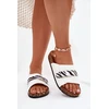 Boto Moteriškos baltos šlepetės su lipdukais