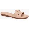 Boto Moteriškos elegantiškos smėlio spalvos šlepetės