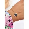 Boto Women's Bracelet With Juodas Flower Gold