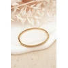 Boto Women's Bracelet With Small Cubic Zirconia Stainless Steel Gold