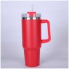ECARLA termo puodelis su rankena ir šiaudeliu, 1 l, raudonas, CUP15