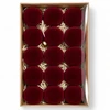 Eu Sandelis 15 bordo spalvos, aksominių kalėdinių eglutės žaisliukų rinkinys, 7cm BSN84
