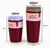 Eu Sandelis Didelis termo puodelis 340 ml, uždaromas, bordo spalvos CUP31